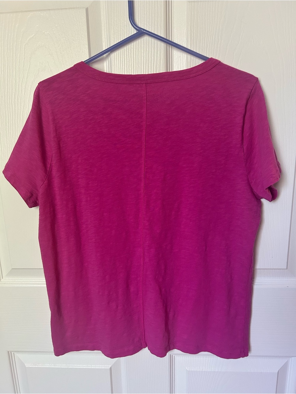 J. Crew Pink/Magenta Short Sleeve Casual Girlfriend Tee Shirt Size Large - Picture 4 of 8